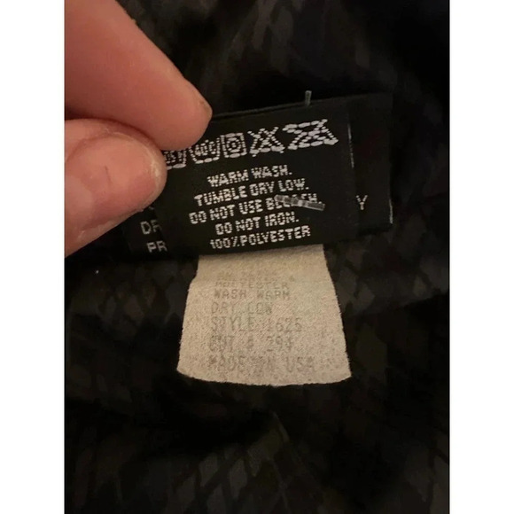 Roche Men's Black 100% Polyester Long Sleeve Quarter Zip Jacket Size Large - Picture 6 of 9